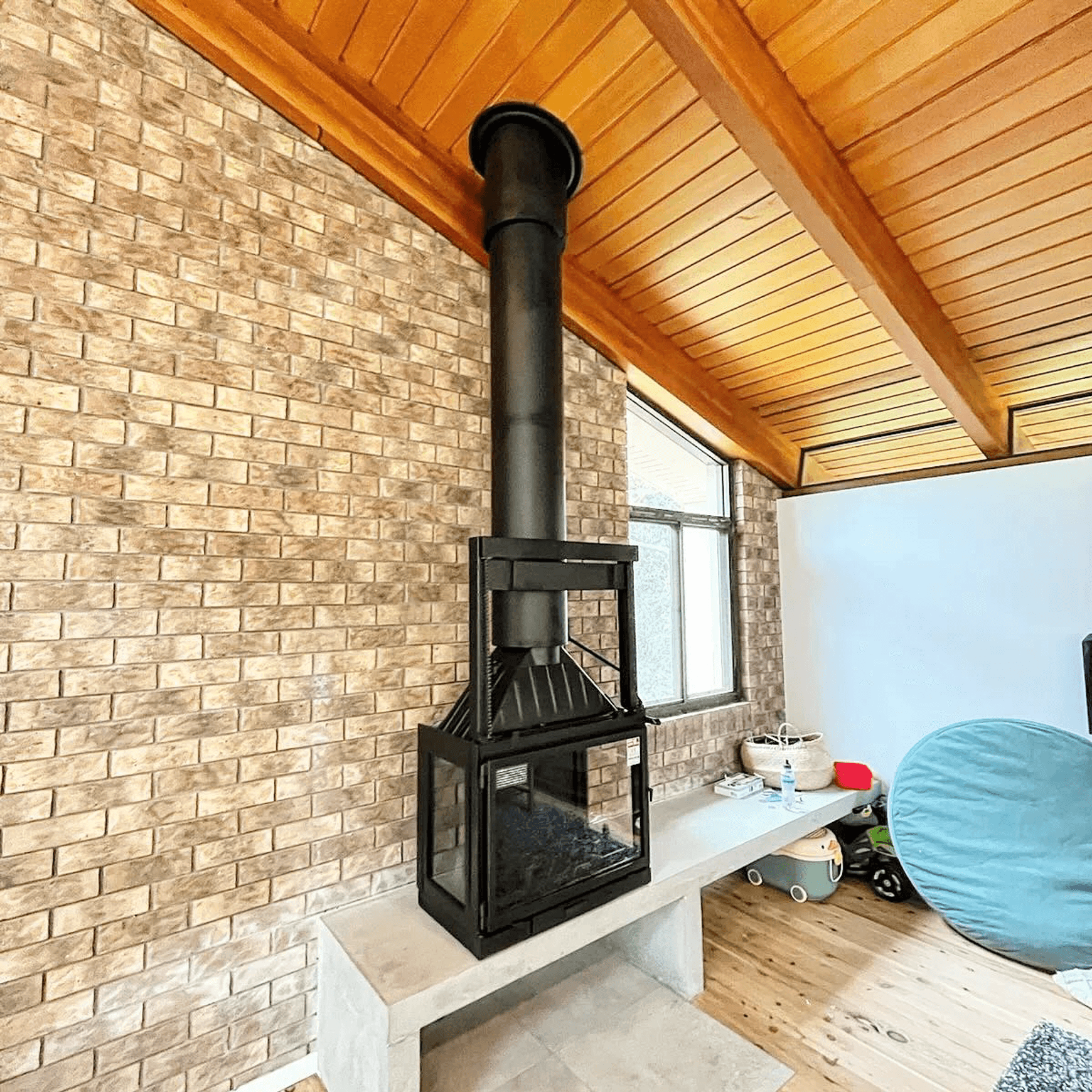 Seguin Multivision 8000 3V Cast Iron Cheminee Fireplace