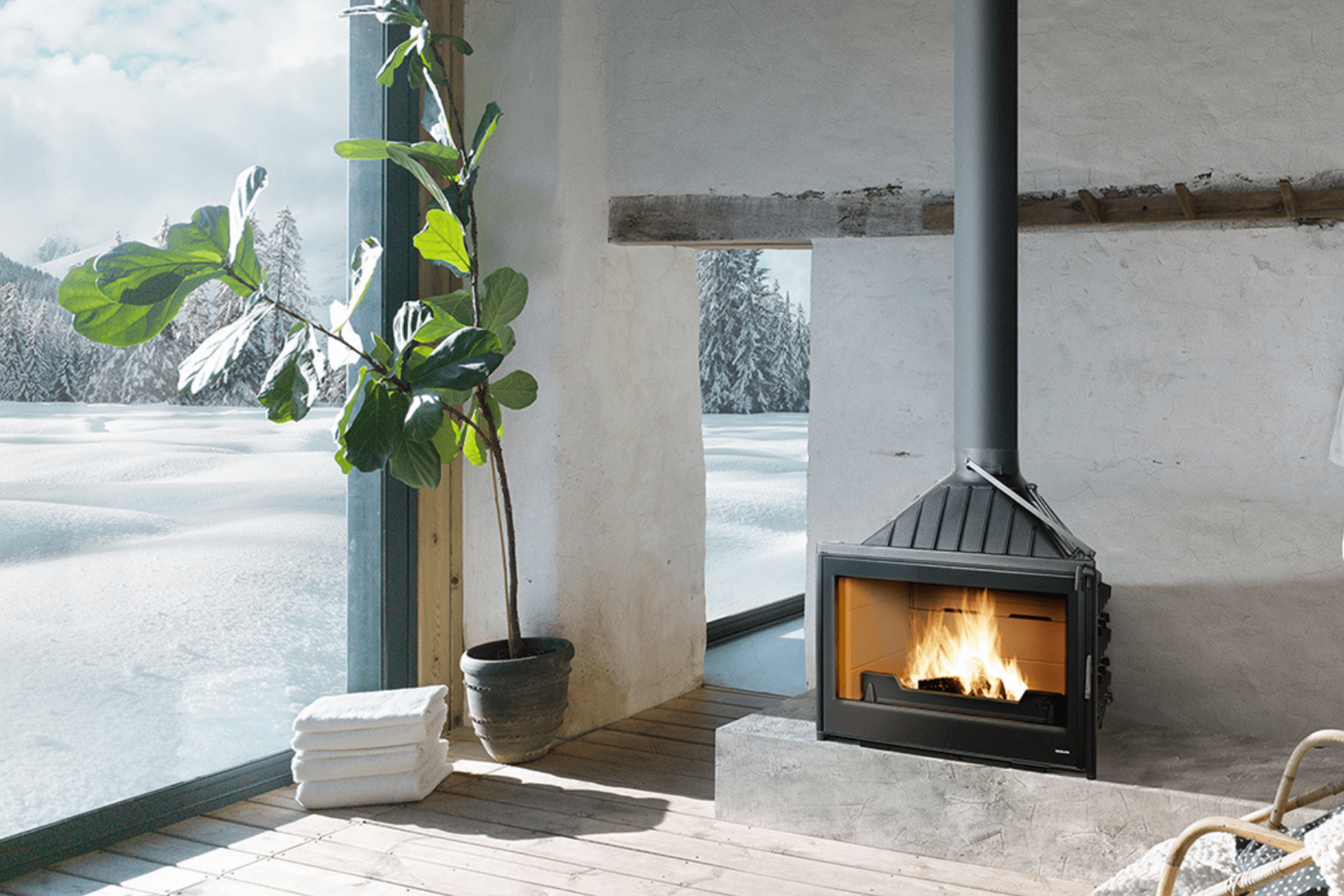 Seguin Visio 8 Plus Cheminee Fireplace - Swing Door