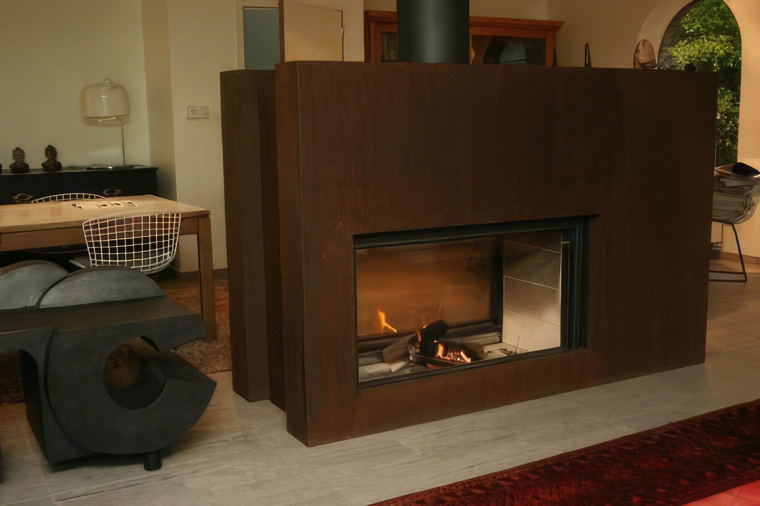 Stuv 21/125 Double Sided Wood Fireplace