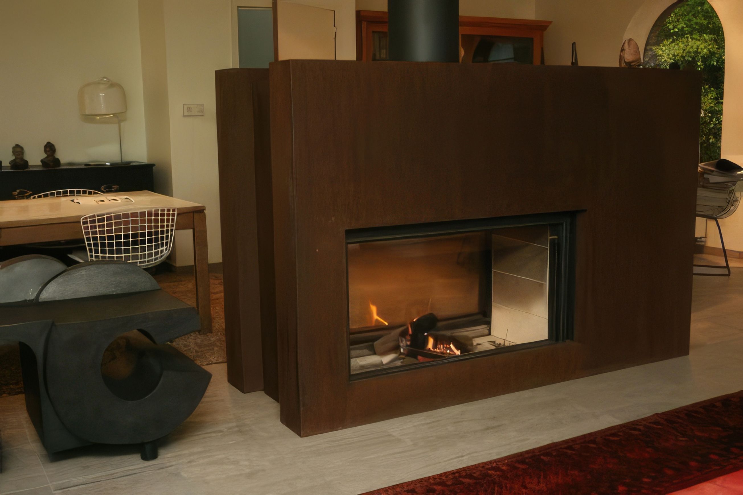 Stuv 21/125 Double Sided Wood Fireplace