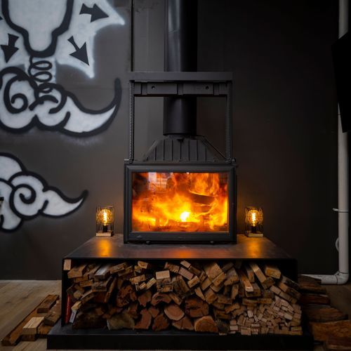 Seguin Super 9 Cheminee Fireplace - Swing and Lift Door