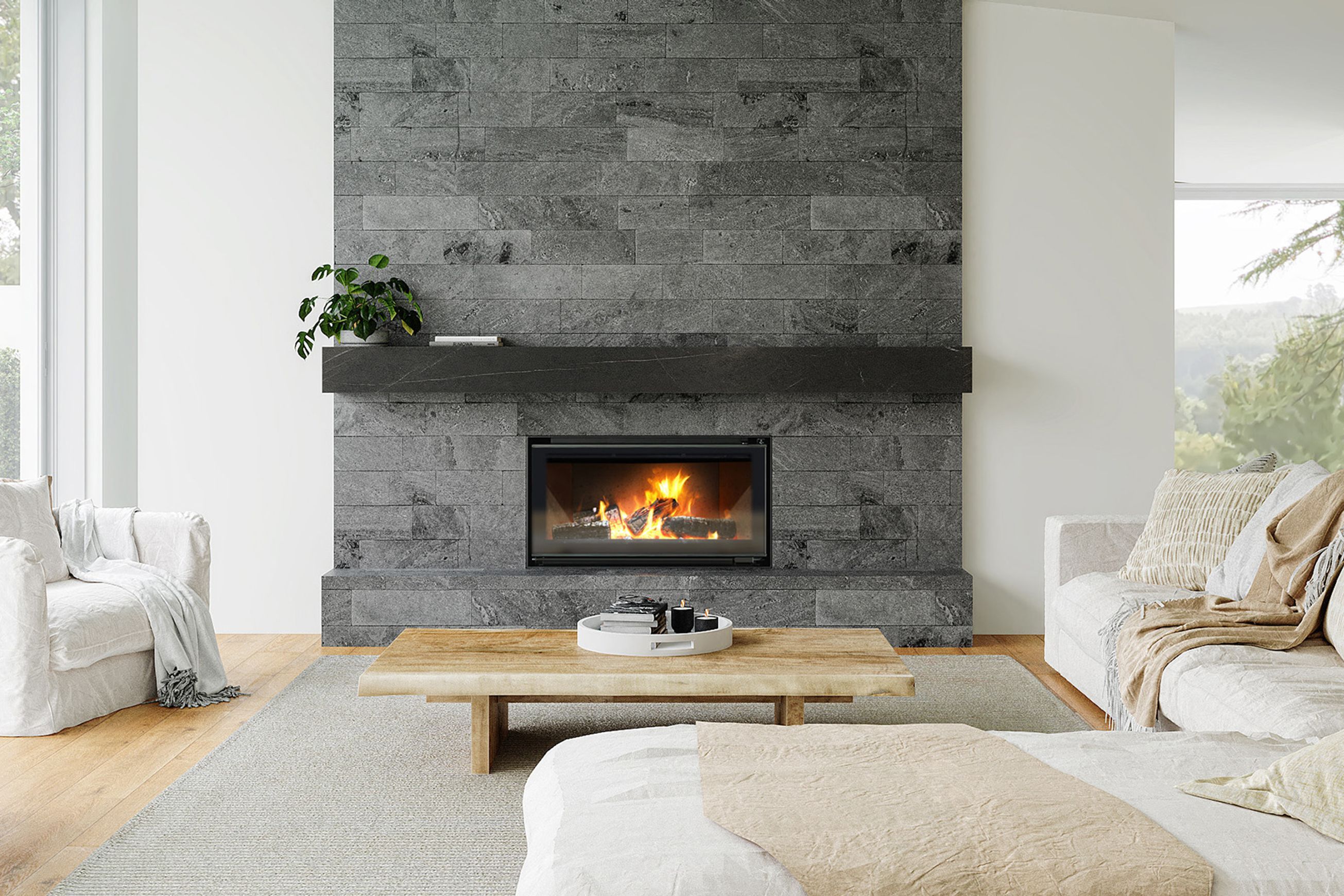 Escea TC970 Inbuilt Wood Fireplace