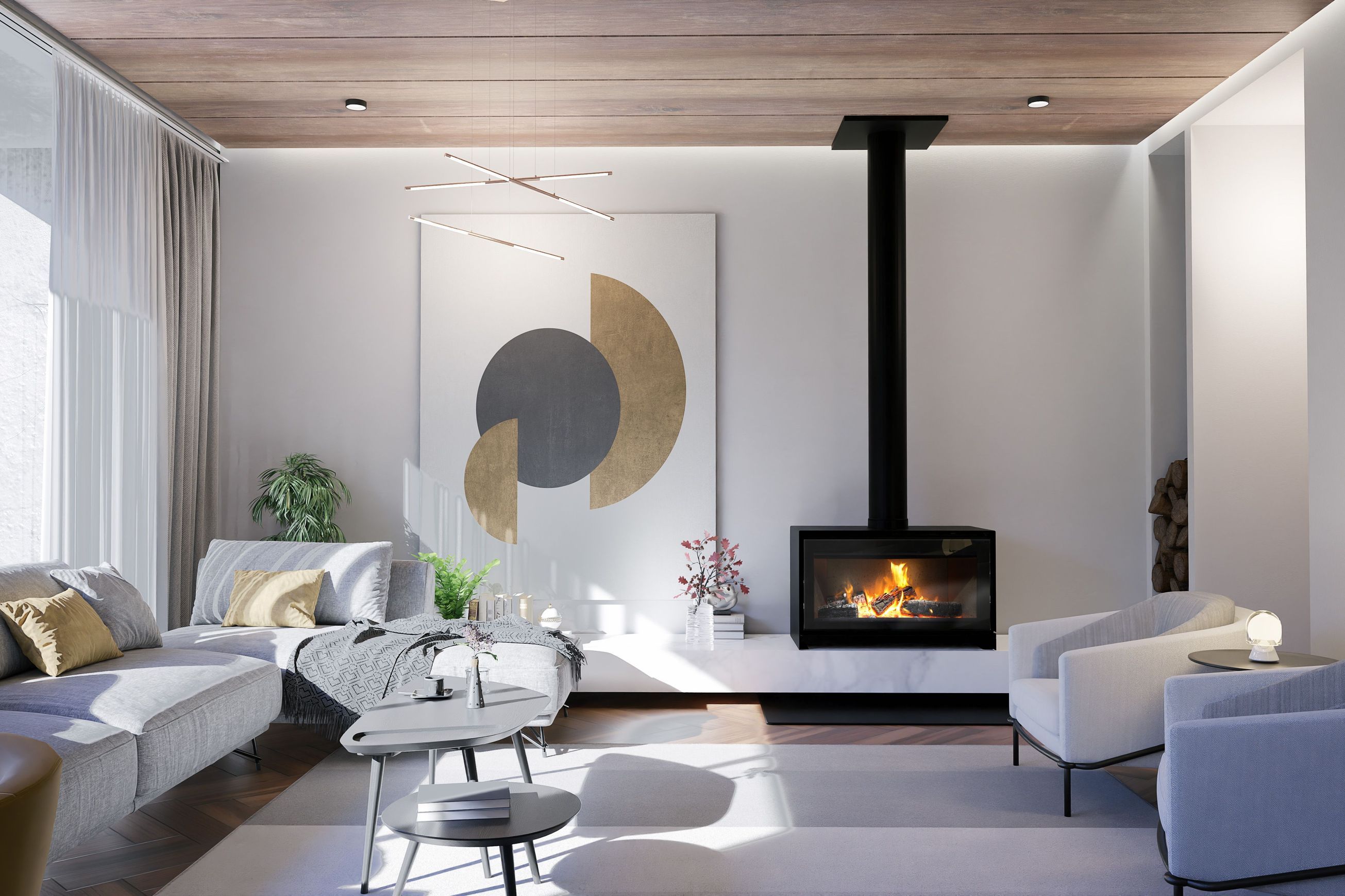 Escea TFS1000 Freestanding Wood Fireplace