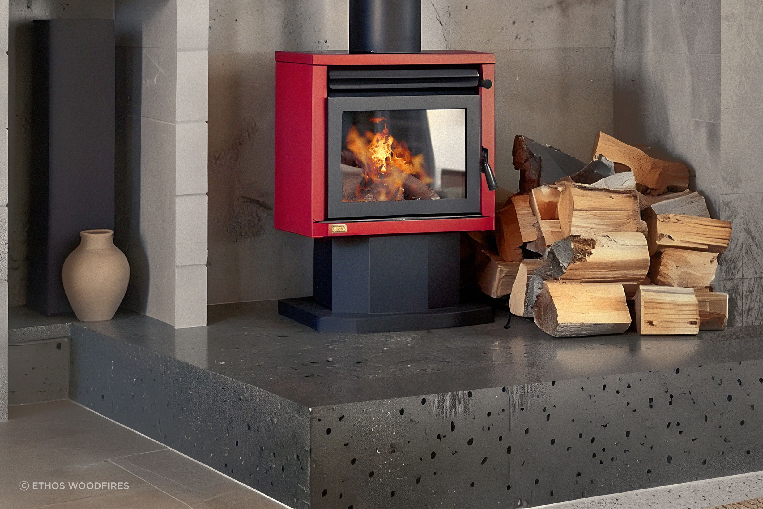 Genesis Freestanding Fire