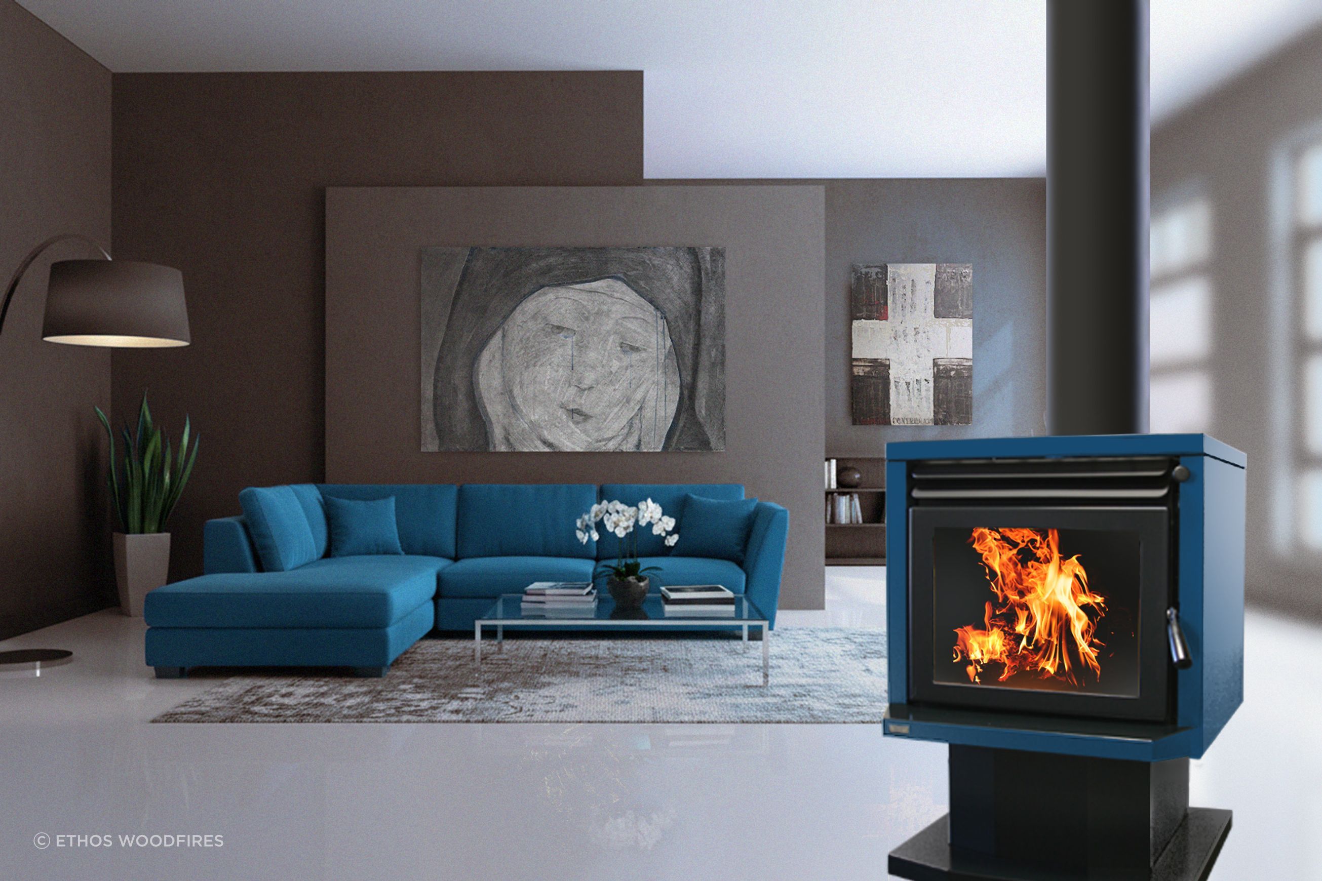 Genesis Freestanding Fire