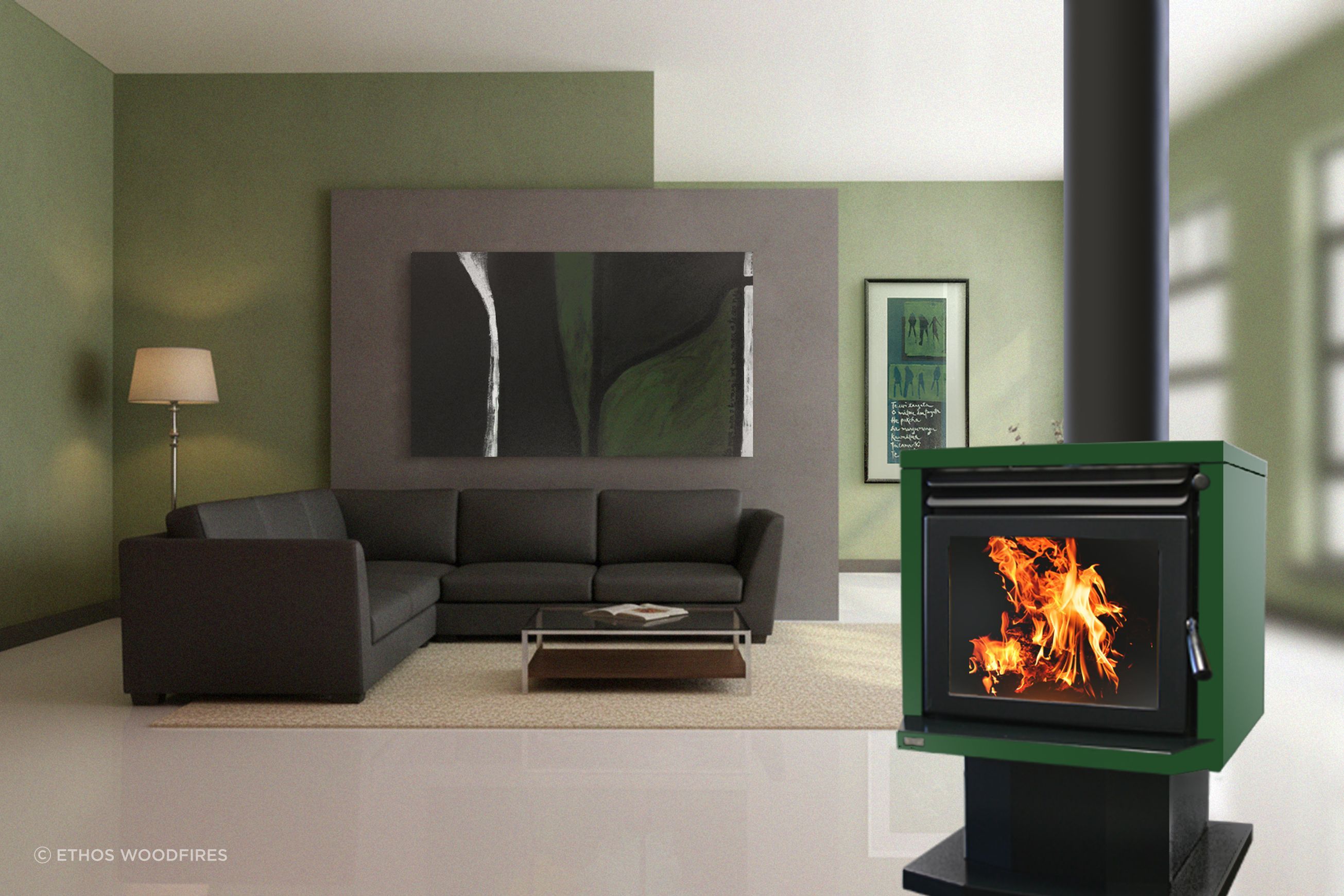 Genesis Freestanding Fire