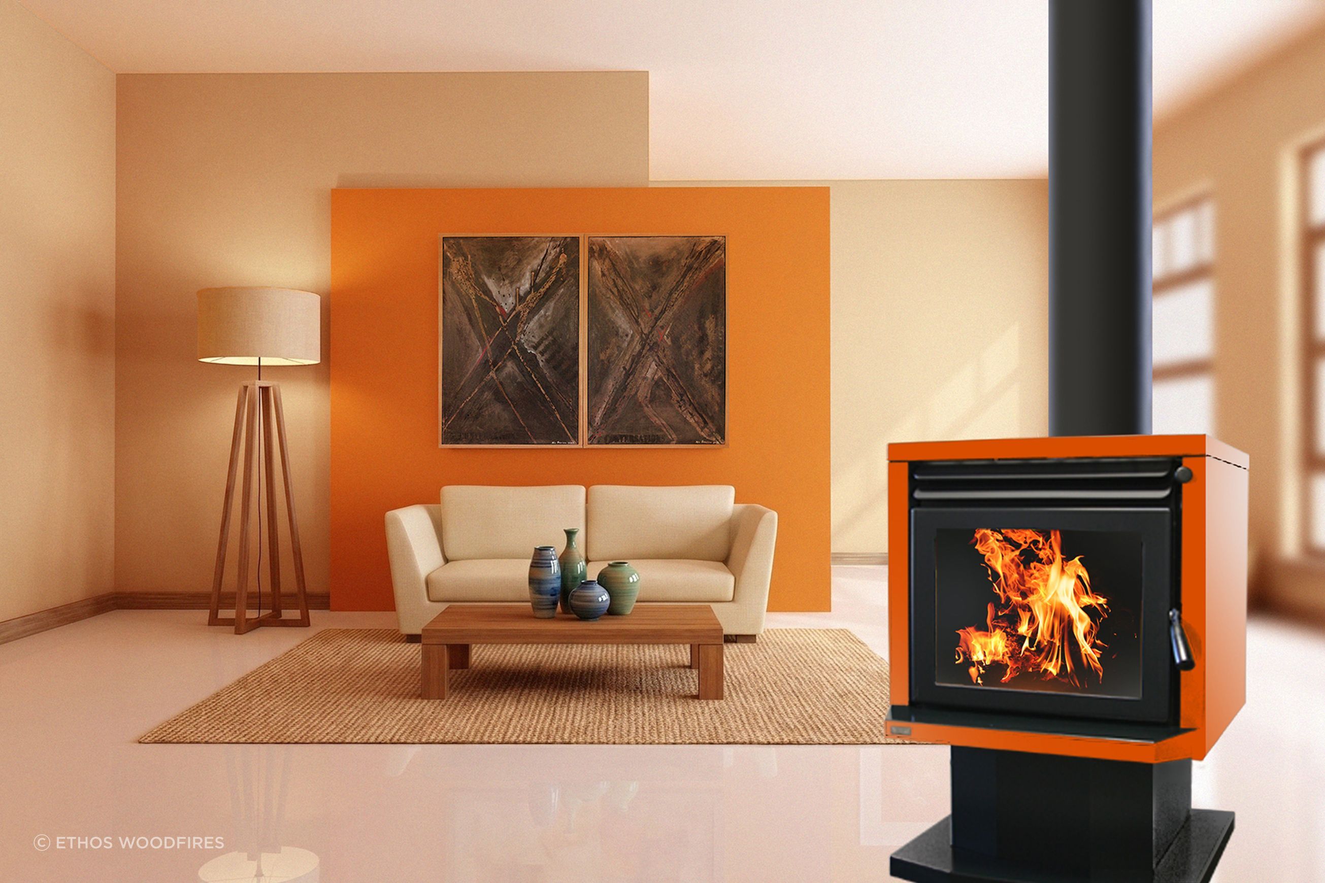 Genesis Freestanding Fire