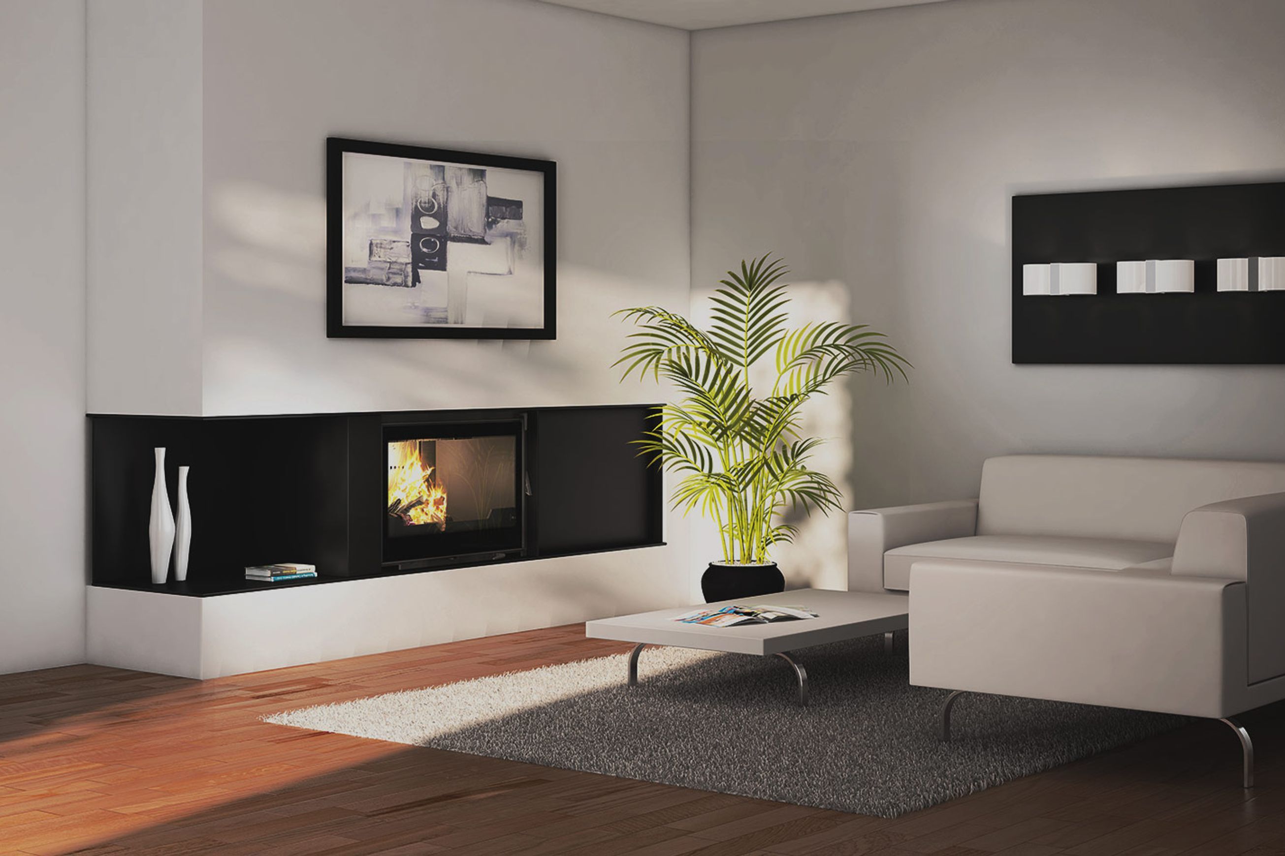 Seguin Visio 8 Plus Cheminee Fireplace - Swing Door