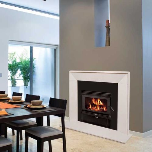 Kemlan Coupe Inbuilt Double Sided Rural Wood Fireplace