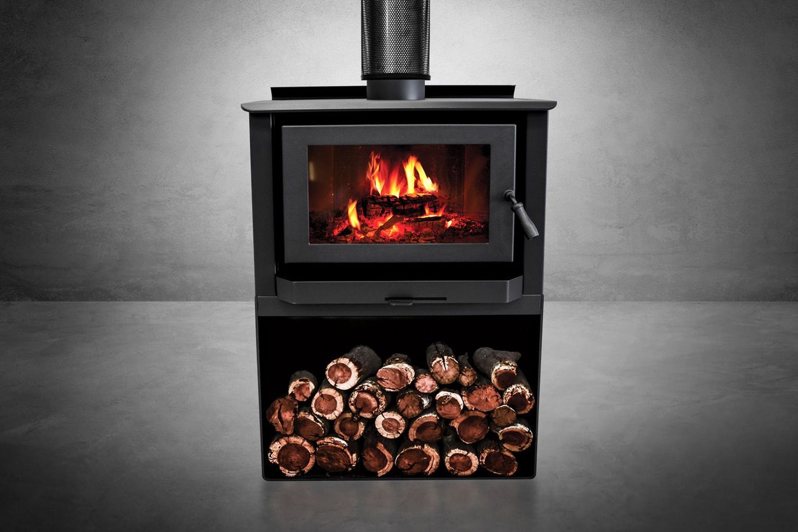 Tempo 3 Stack Rural Wood Fireplace