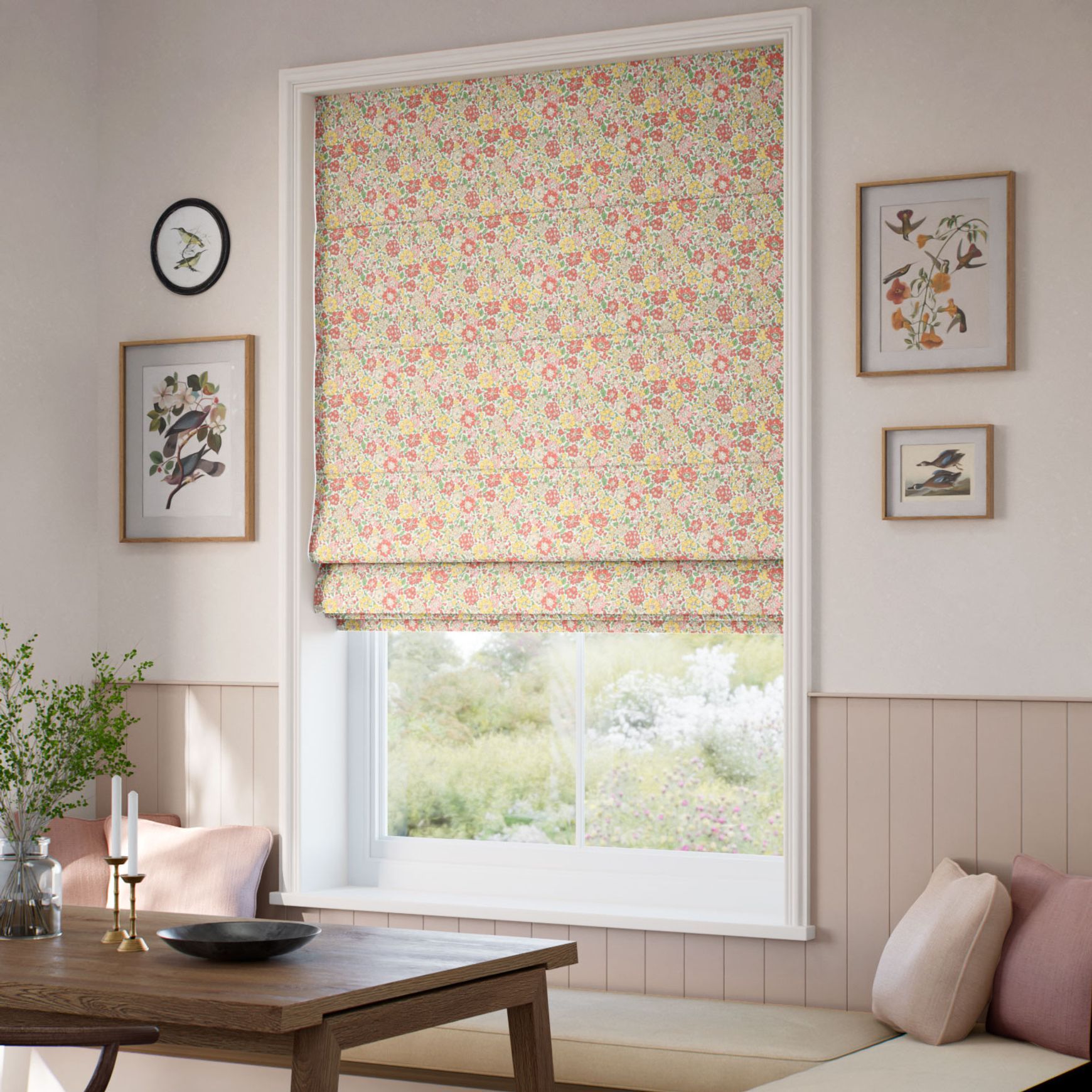 Liberty Glen Lyon Rhubarb | Roman Blinds