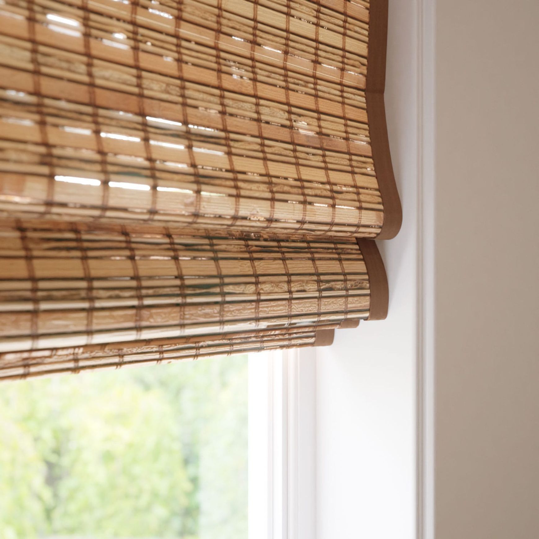 Loreto Walnut & Demerara | Roman Blinds