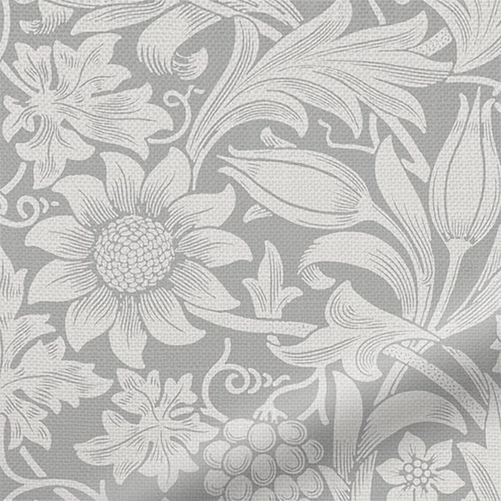 William Morris Sunflower Silver Grey | Roman Blinds