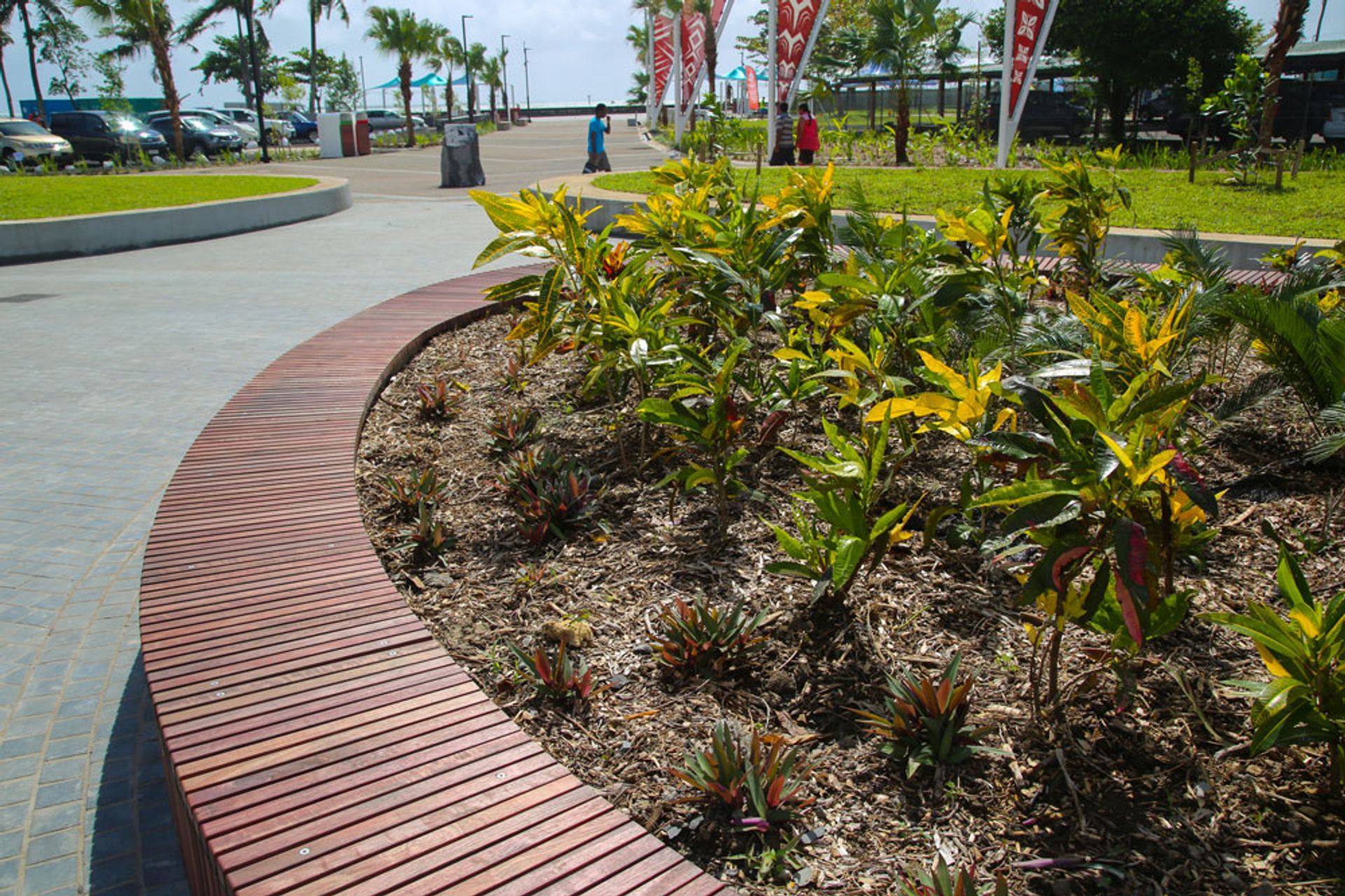 Bluestone paving Horizon international in Samoa