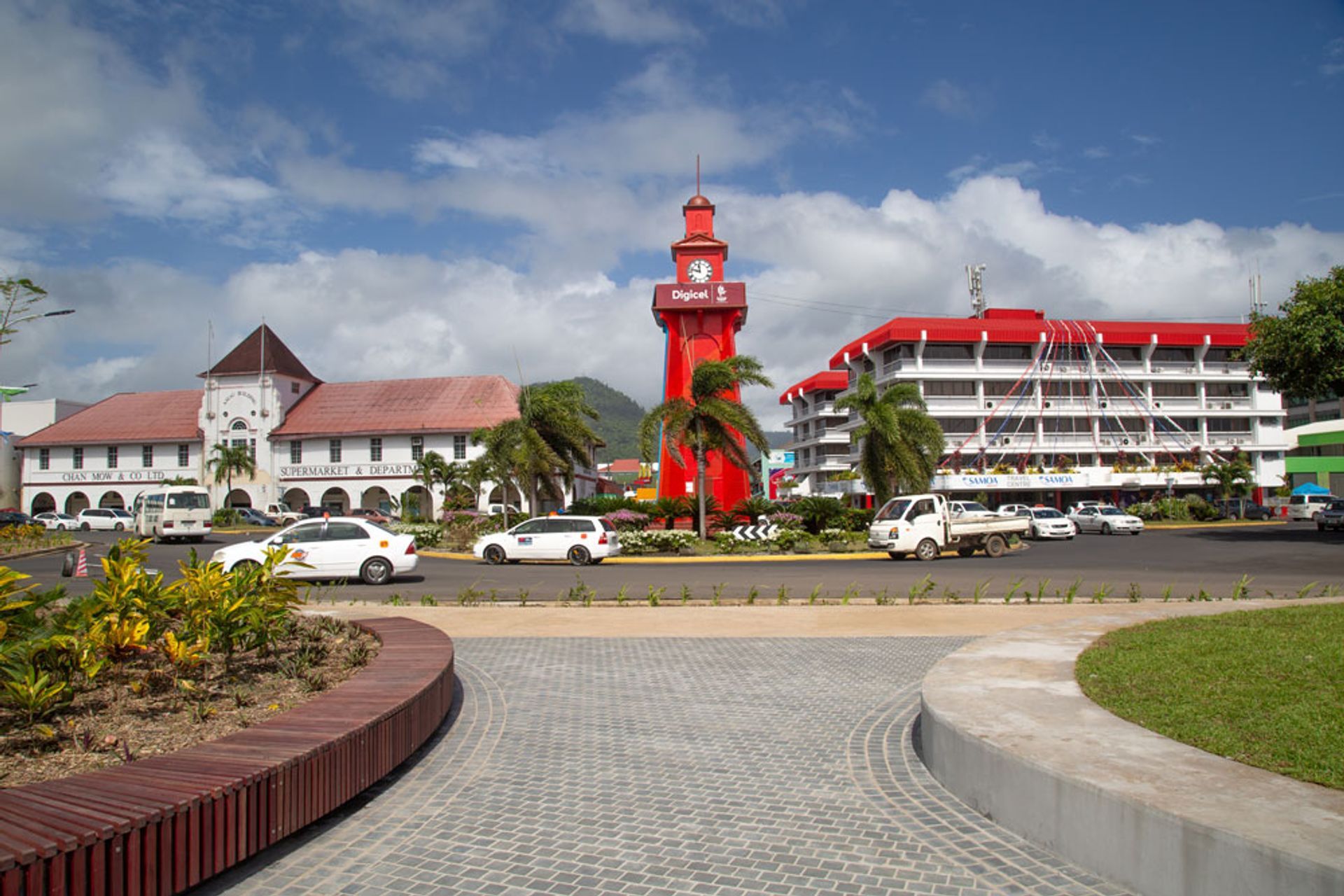 Bluestone paving Horizon international in Samoa