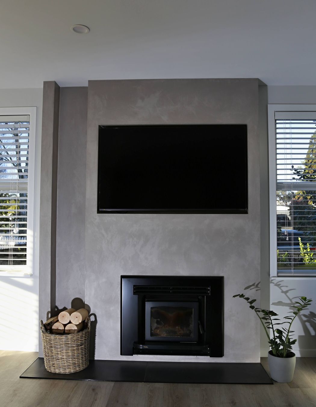 Venetian plaster Fireplace