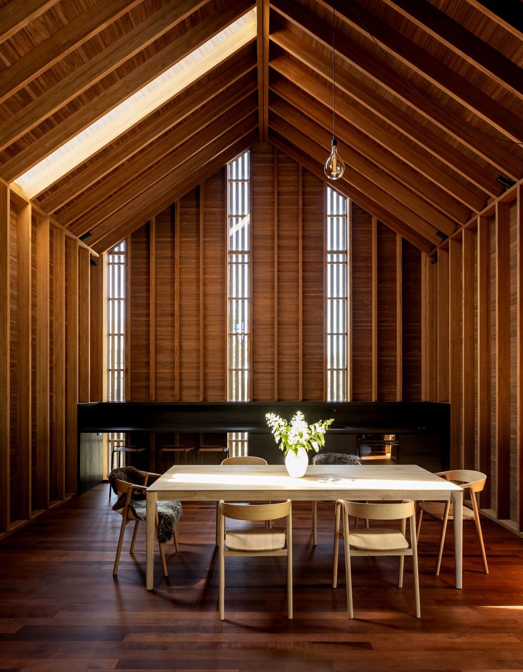 The show home demonstrates how the Abodo range of thermally modified timber products can be integrated into a design.