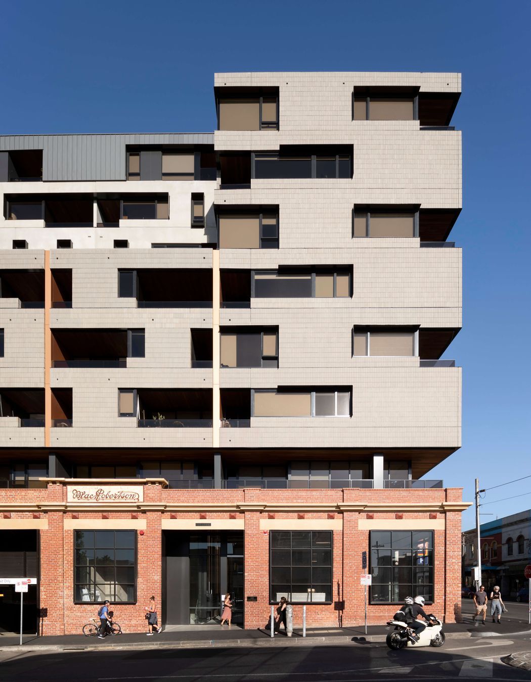 The mid-tier Brick Inlay façade shapes the modern character of The Lyric