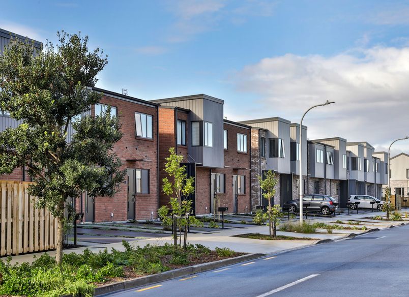 Richmond Townhouses - Trim Rib Roofing & Cladding - Colorsteel