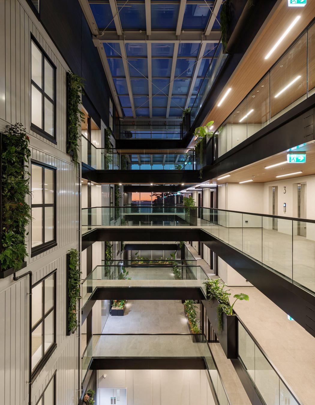 Victor Apartments, Browns Bay. Innoclad and Innoceil (spotted gum).