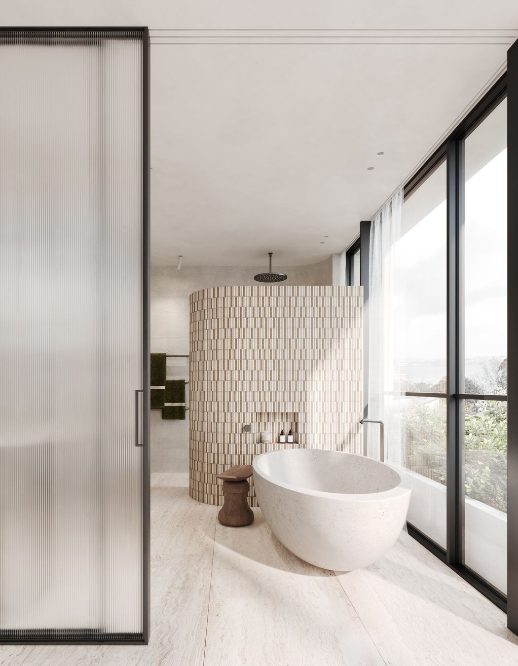 Ensuites connected to the master bedrooms provide an air of tranquillity.