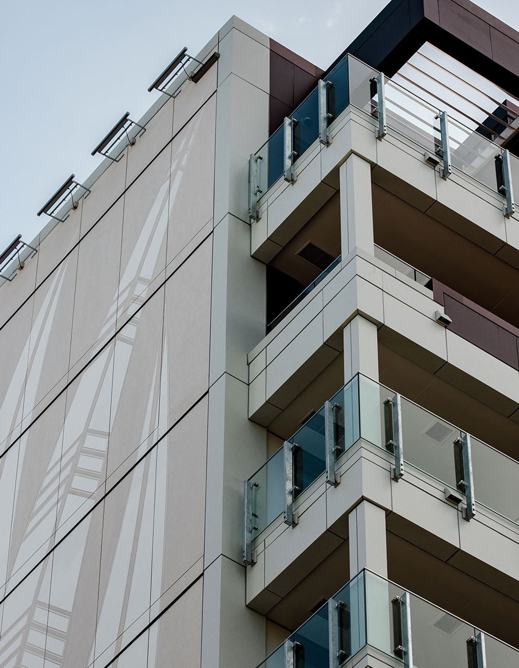 Westlight Apartments, 6 Waikumete Rd, Glen Eden. Product: Equitone Techtiva 00 - engraved.