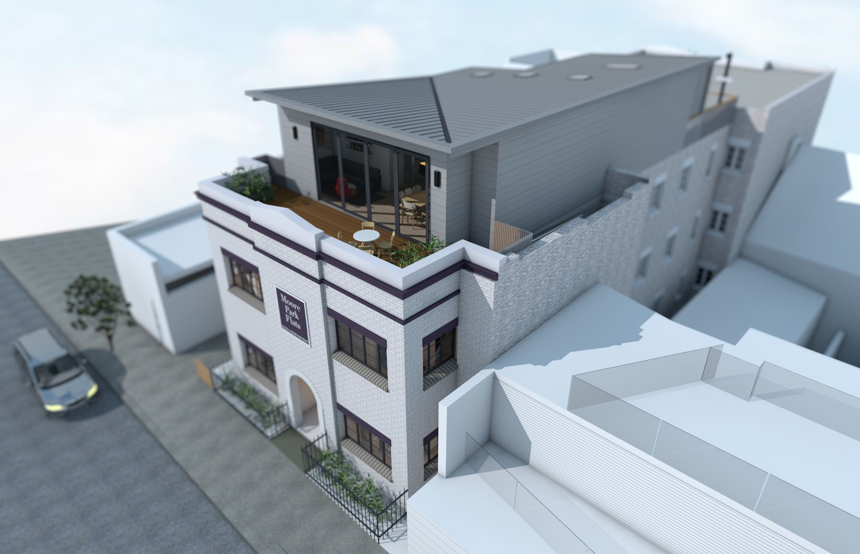 Moore Park Rd Penthouse Apartment by Mackenzie Pronk Architects