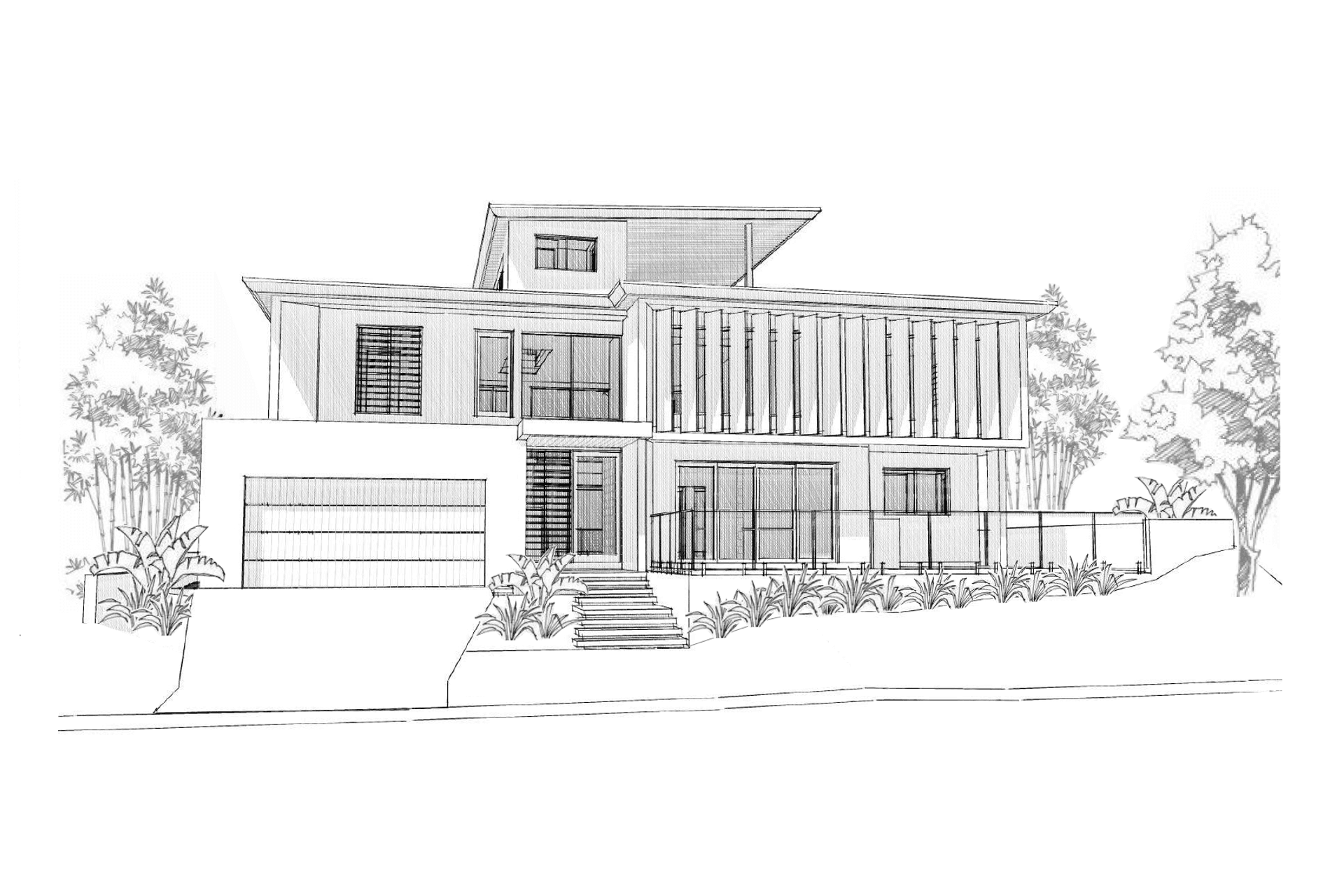 Street 3D Sketch Perspective