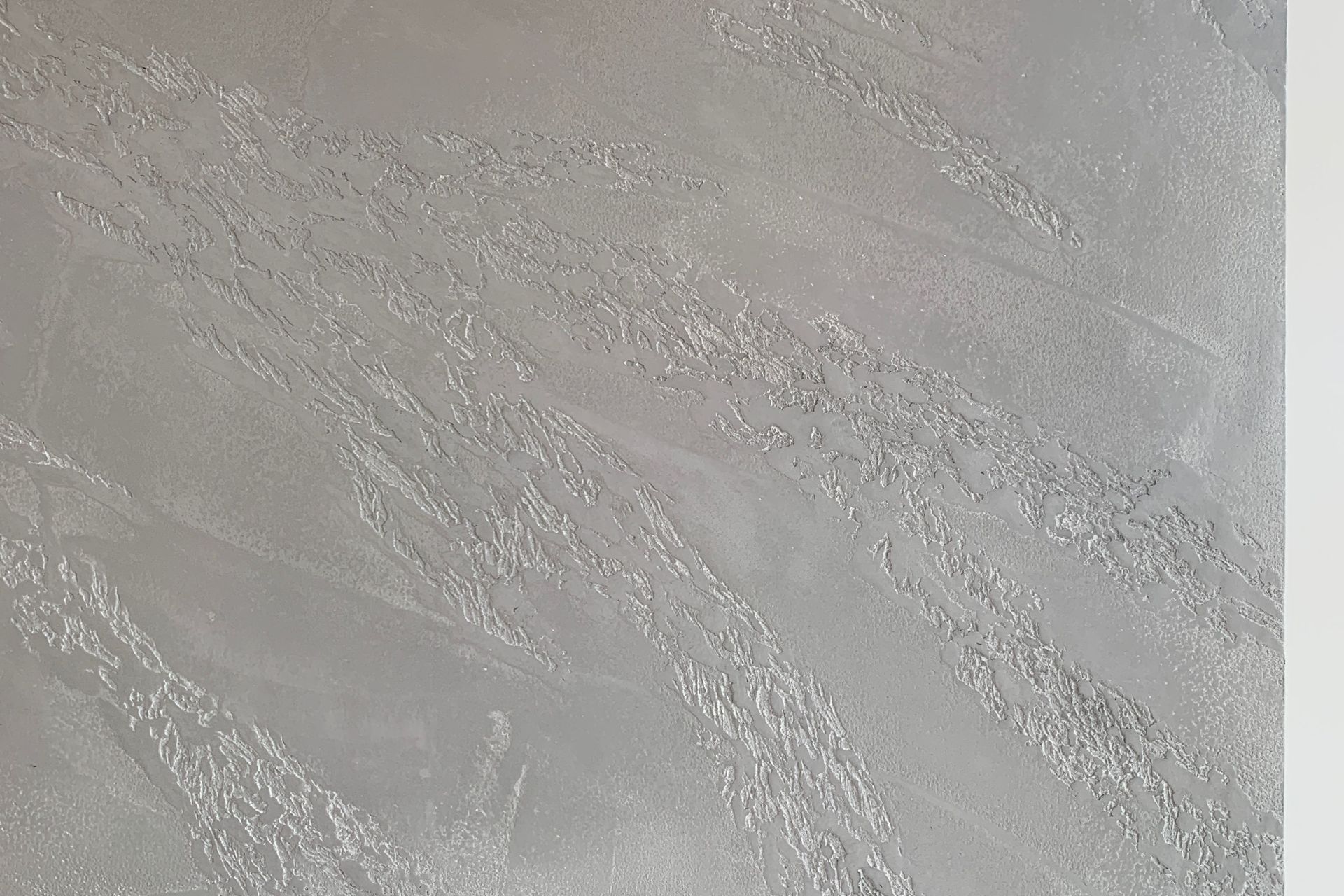 Fireplace, Split stone - Venetian plaster