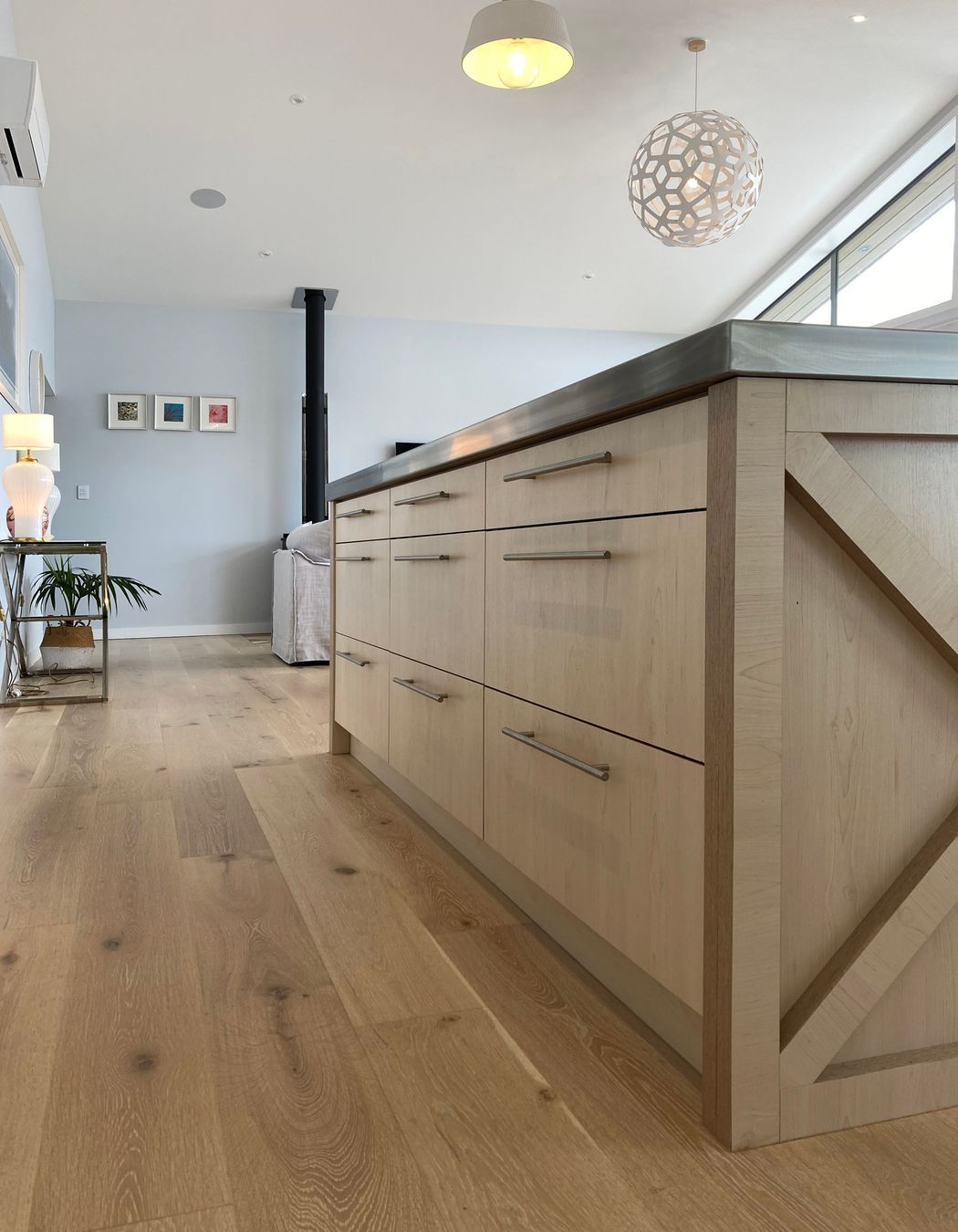 Coastal Style Kitchen with 'V' Groove and Ply Details