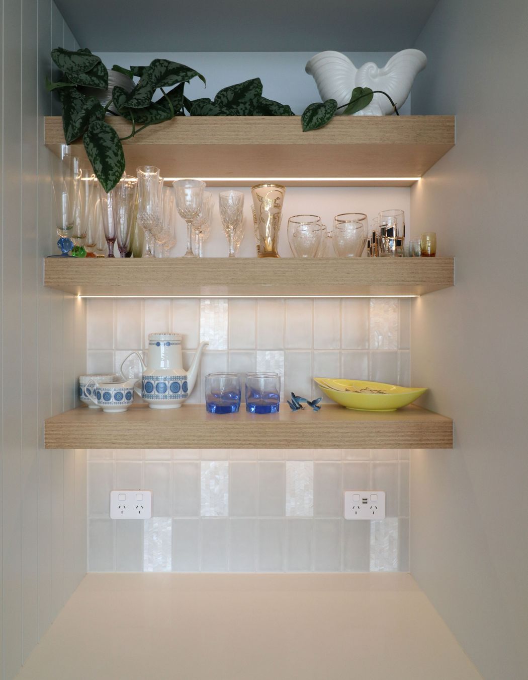 Coastal Style Kitchen with 'V' Groove and Ply Details