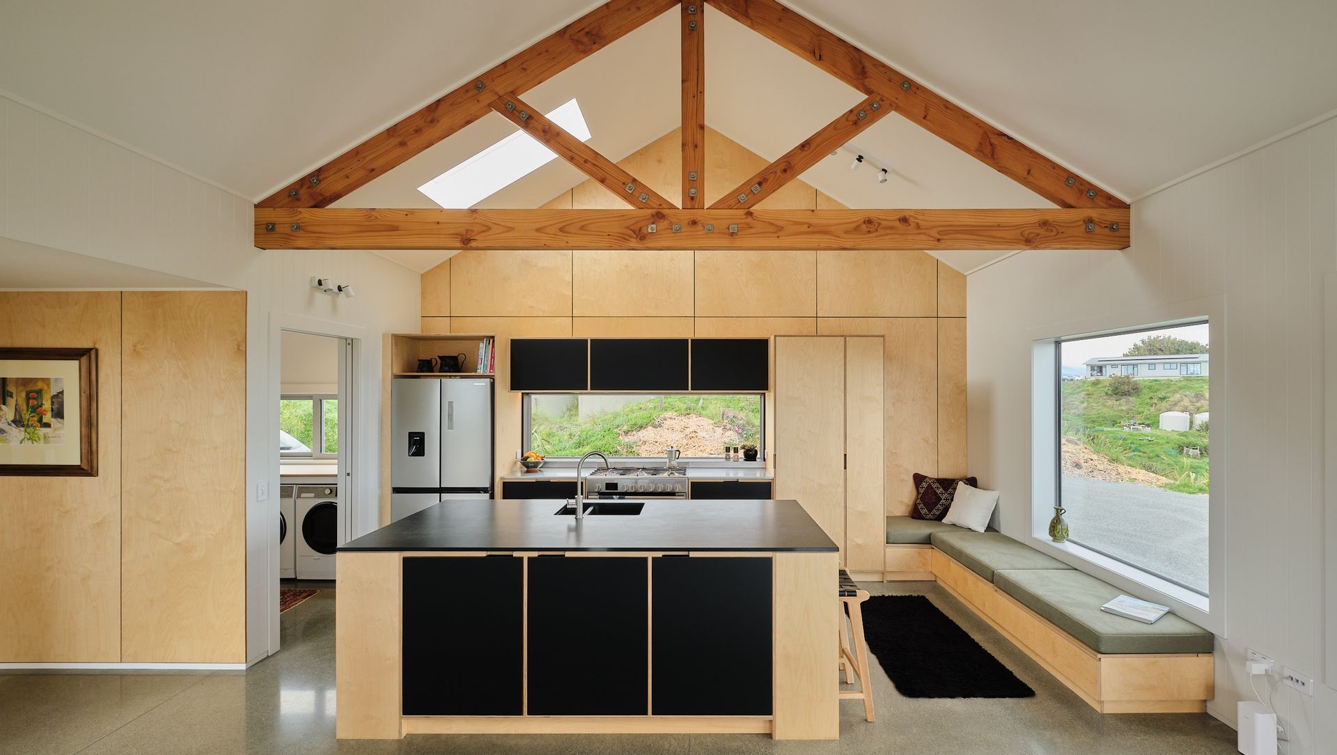 Waikawa beach kitchen & laundry banner