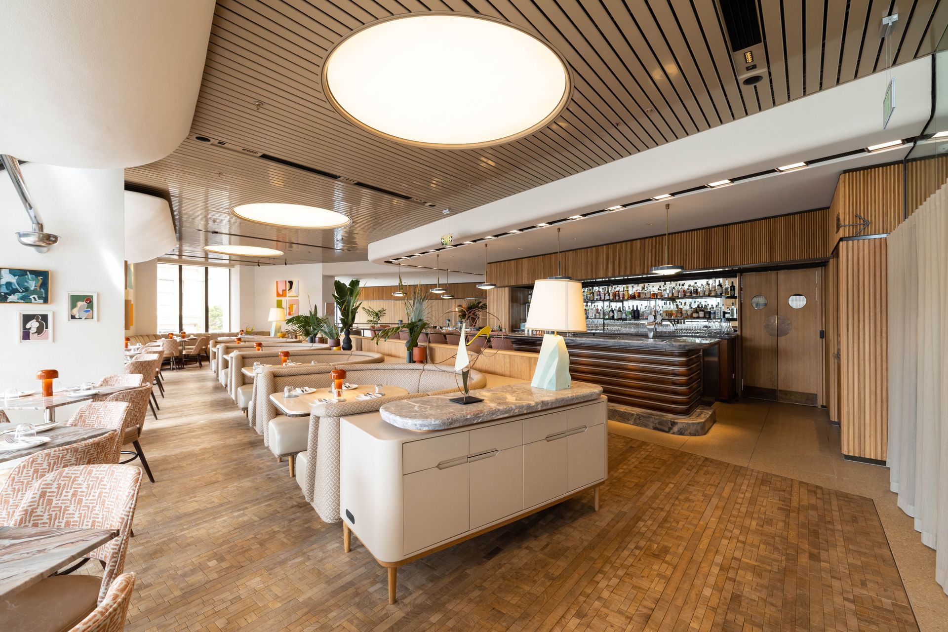 Palmer Bar - Natural Foret Oscar Ono Mosaic Flooring