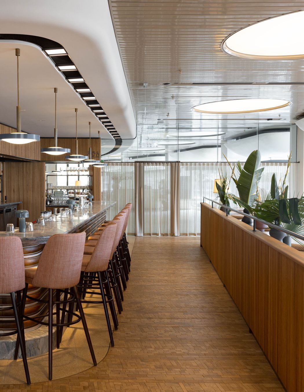 Palmer Bar - Natural Foret Oscar Ono Mosaic Flooring