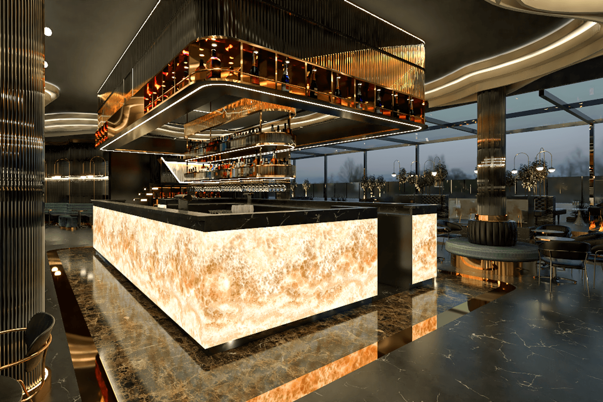 Renders - Rooftop Bar