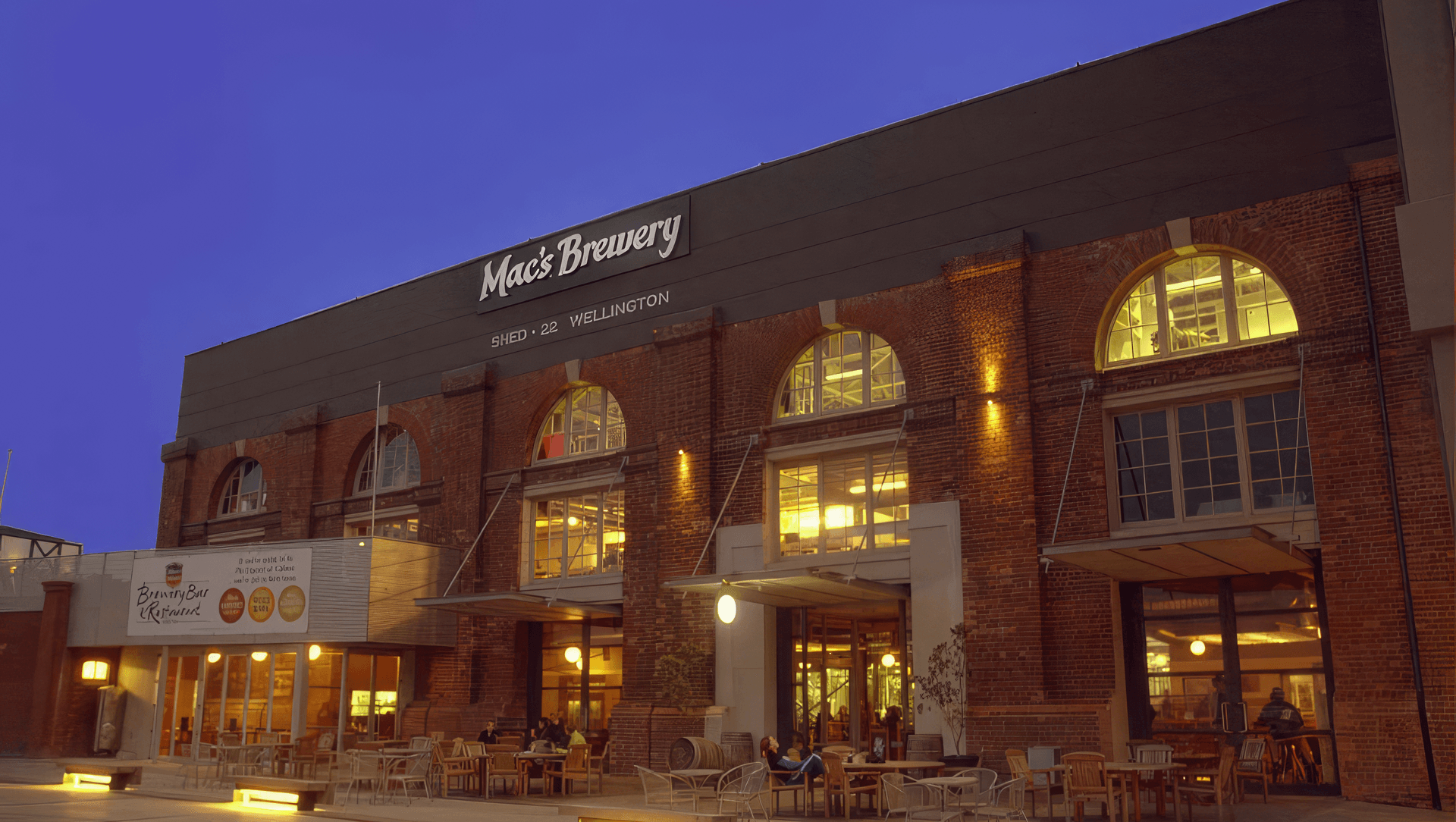 Shed 22, Mac's Brew Bar banner