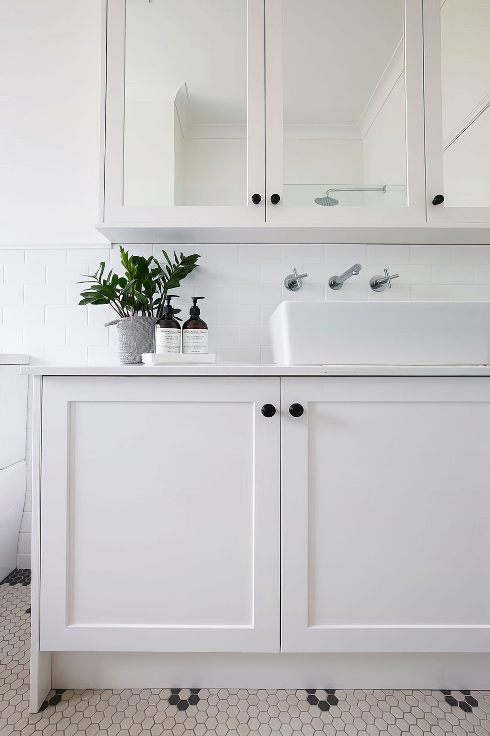 Black and White Bathroom Renovation