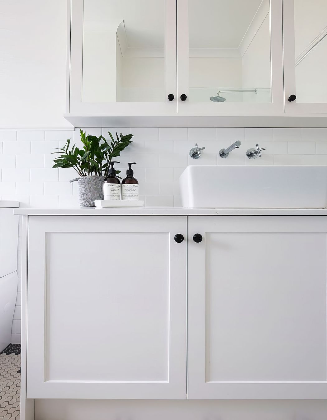 Black and White Bathroom Renovation