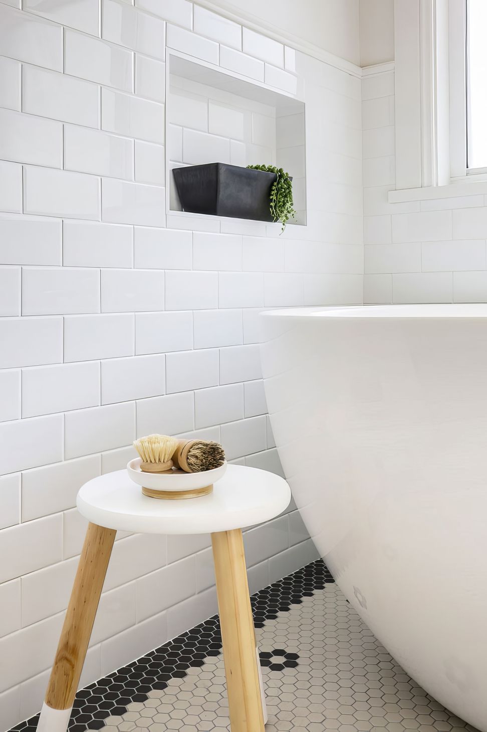 Hamptons Black and White Bathroom Renovation