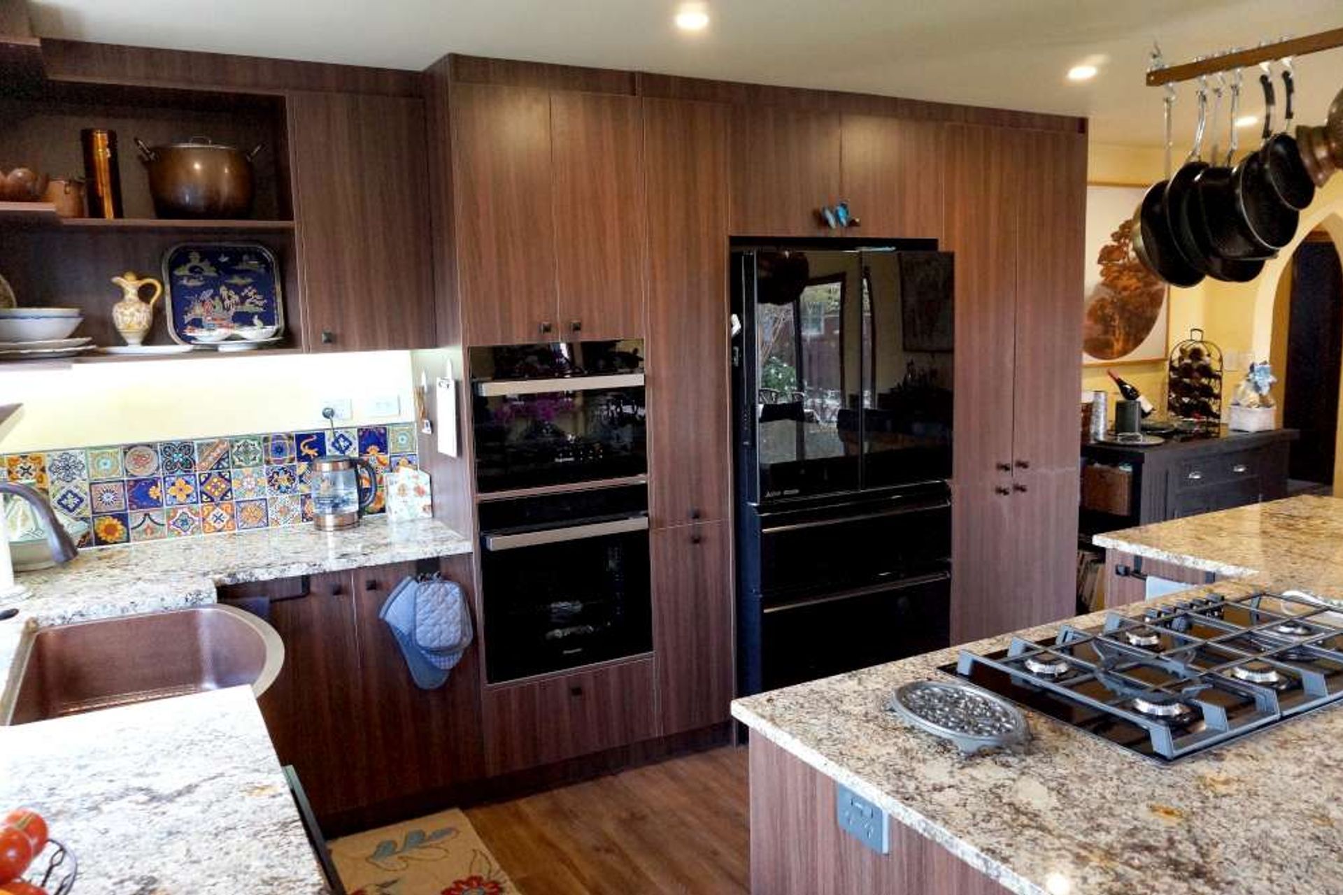 Rustic Kitchen and Bathroom modeled after Spanish Villas