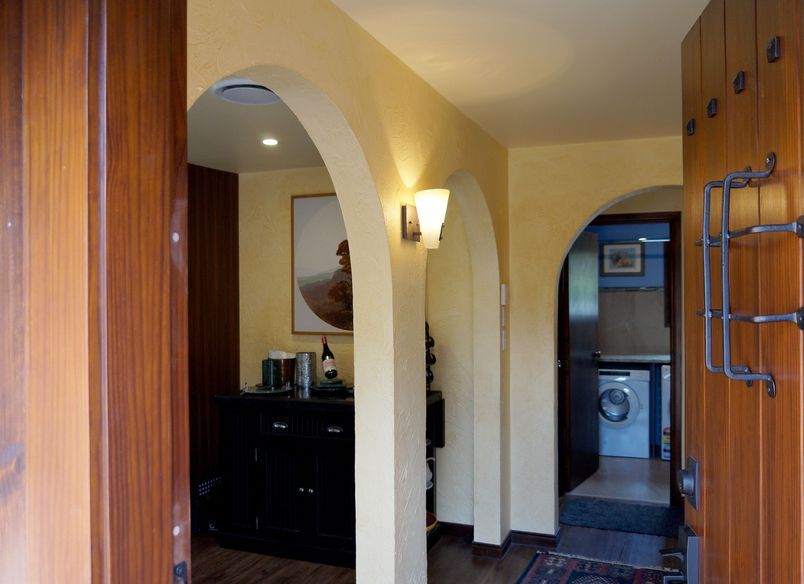 Rustic Kitchen and Bathroom modeled after Spanish Villas