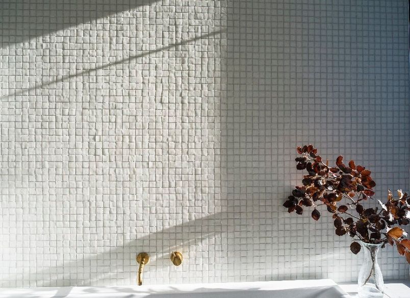 White on white - family bathroom renovation