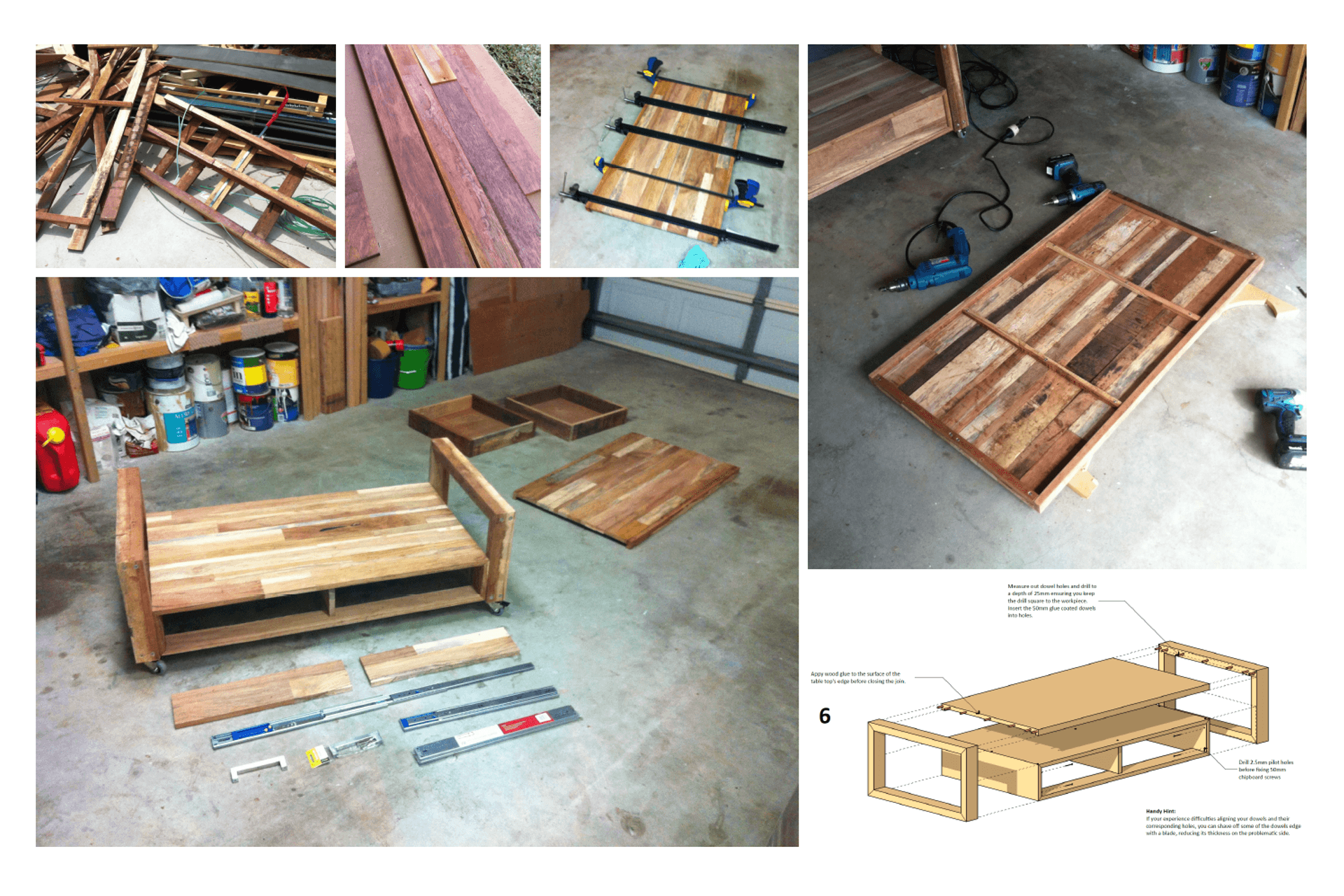 Completed in 2012: Kopi Table - Upcycled Timber from Merbau Decking Pallets