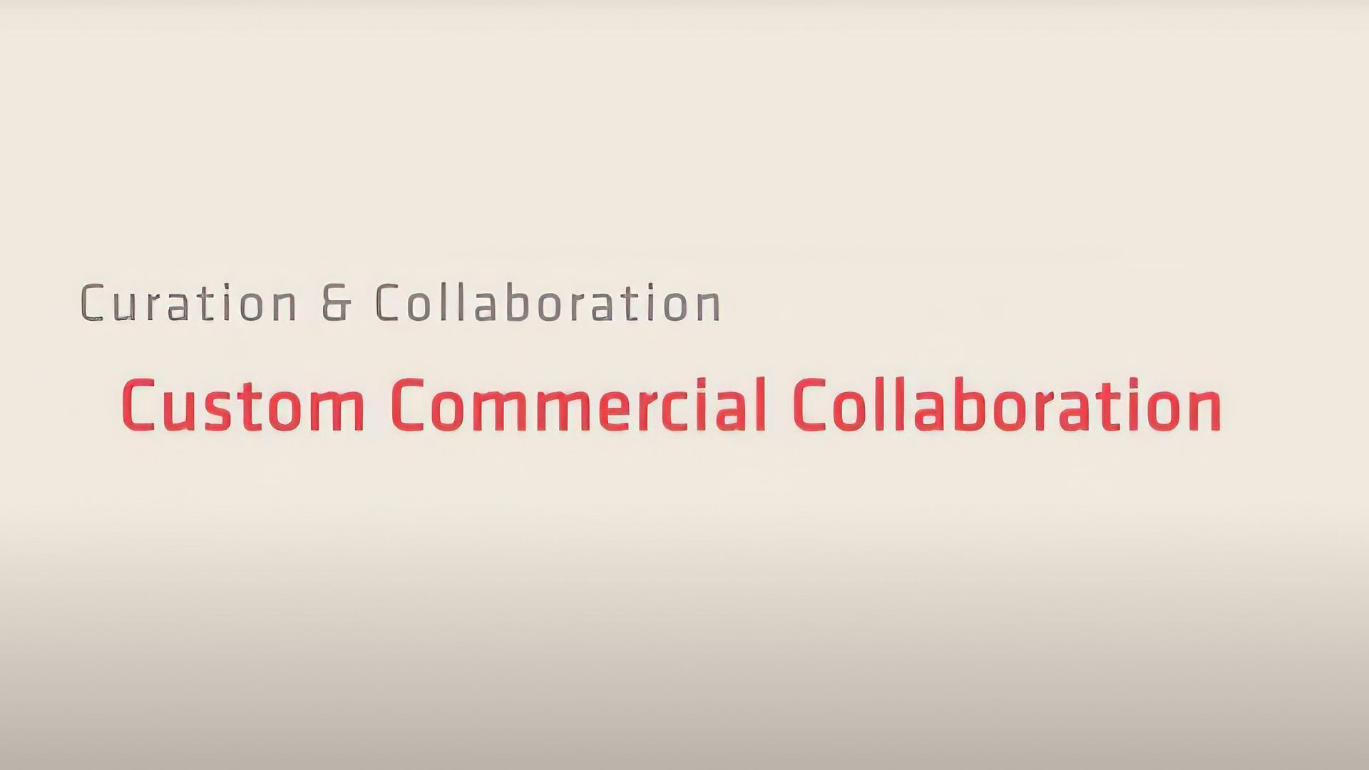 Commercial Collaboration with Design Suppliers video