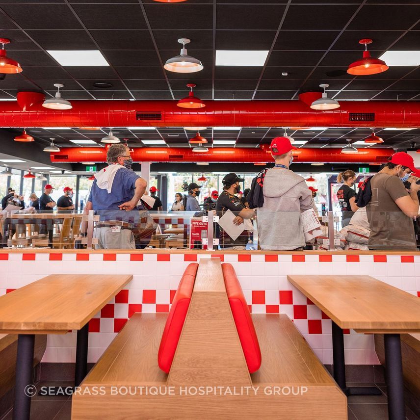 Five Guys, Penrith by COOOP ArchiPro AU