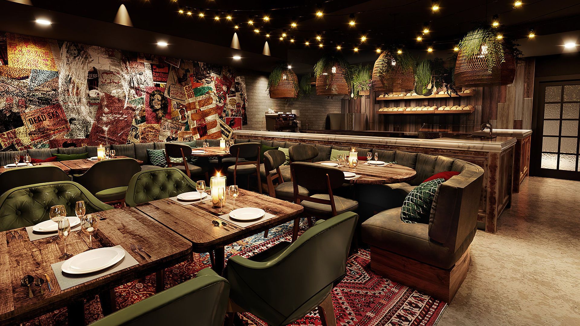 Alma Mezze & Charcoal Restaurant Design video