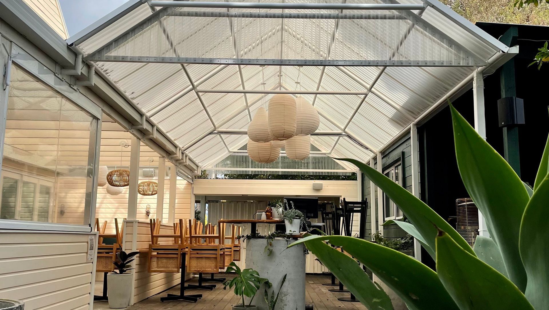 Papamoa Beach Lantern Restaurant Archgola Pergola Canopies banner