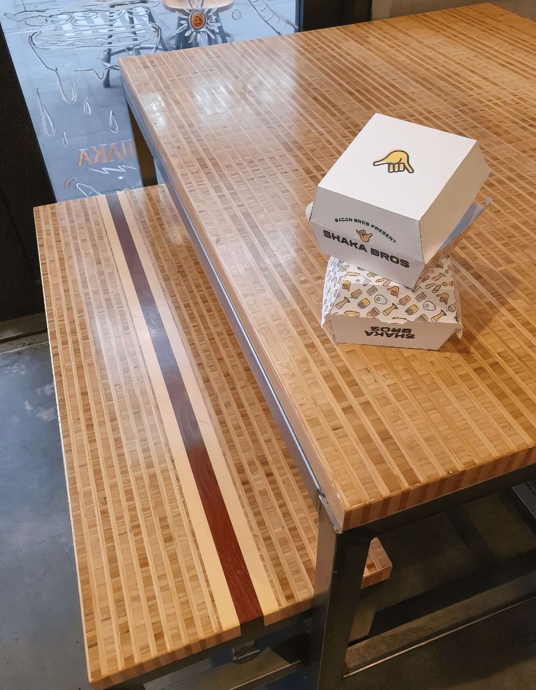 Funky Use Of Bamboo At Shaka Bros In Christchurch