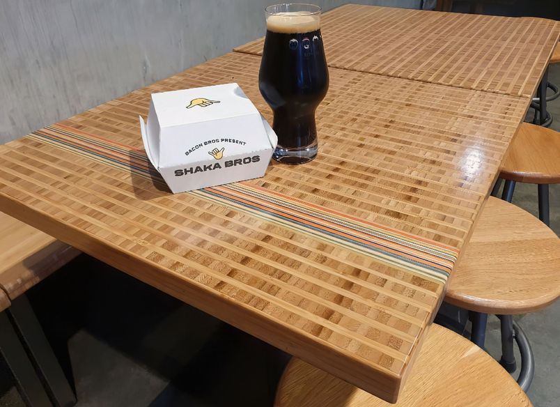 Funky Use Of Bamboo At Shaka Bros In Christchurch