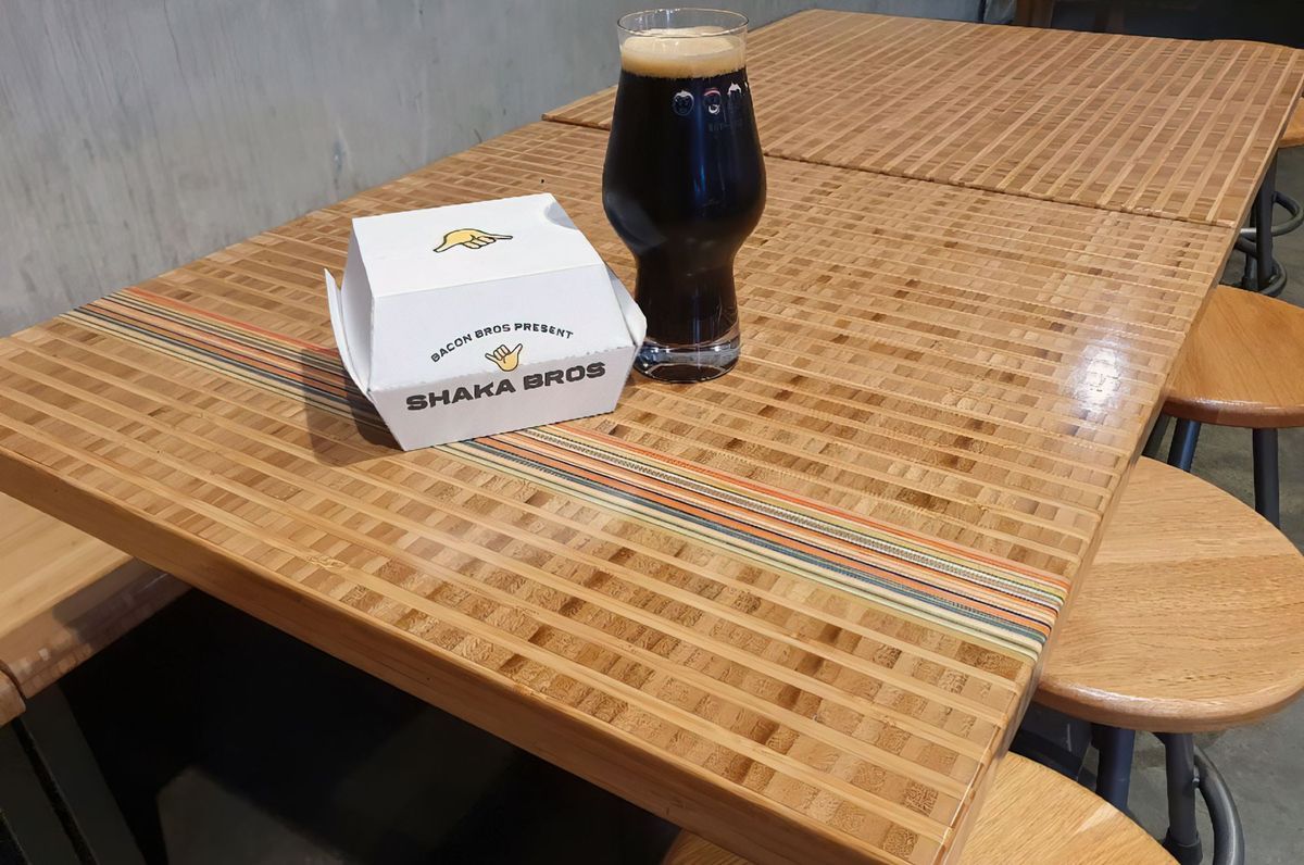 Funky Use Of Bamboo At Shaka Bros In Christchurch